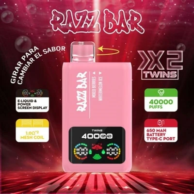 „RAZZ BAR 40000“ dvigubi skoniai: kaip dvigubo-skonio dizainas keičia stiprių...