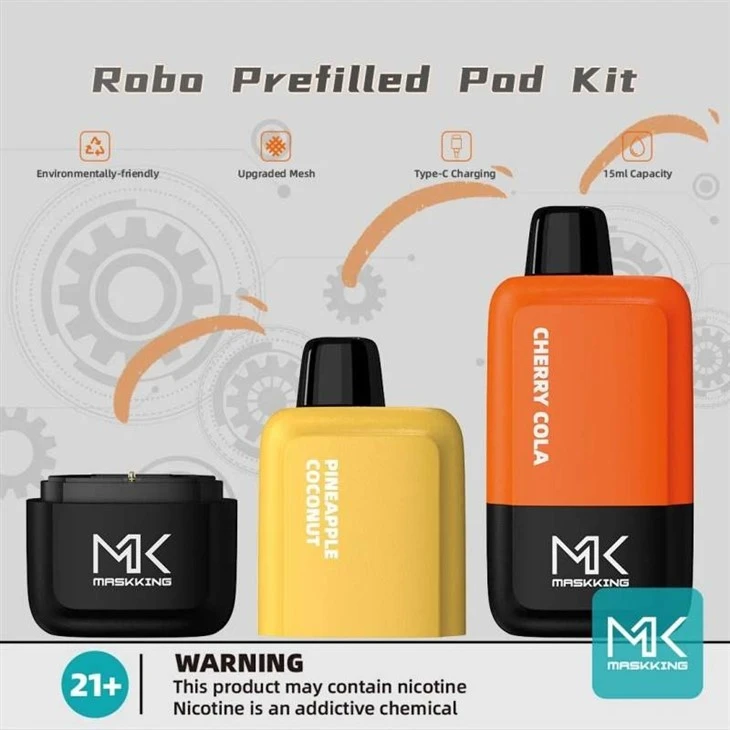 Maskking-Robo-7500-Puffs-Prefilled-Pod-Pen-Disposable-E-Cig-Vape Maskking-Robo-7500-Puffs-Prefilled-Pod-Pen-Disposable-E-Cig-Vape