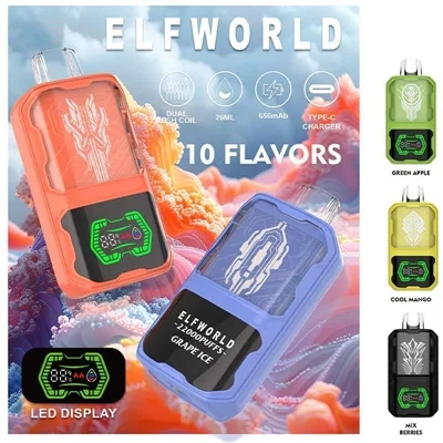 ELFWORLD AI22000, stebuklinga vienkartinė elektroninė cigaretė