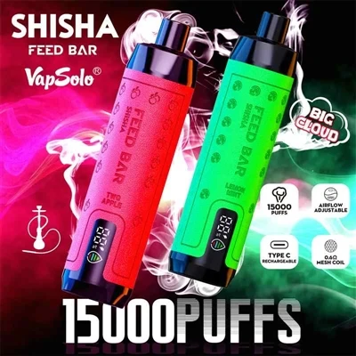 Kokia yra „Vapsolo Feed Bar Shisha 15000“ produktų peržiūra?