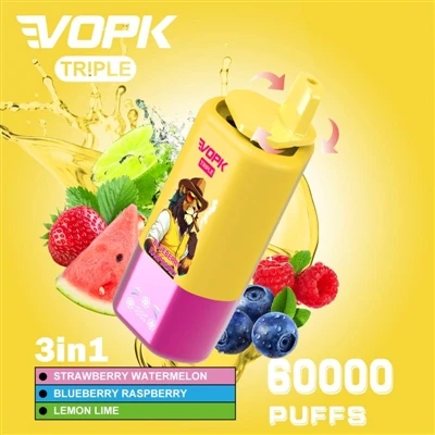 „Vopk Triple 60000 Puffs“ geriausia trys skonio vape patirtis