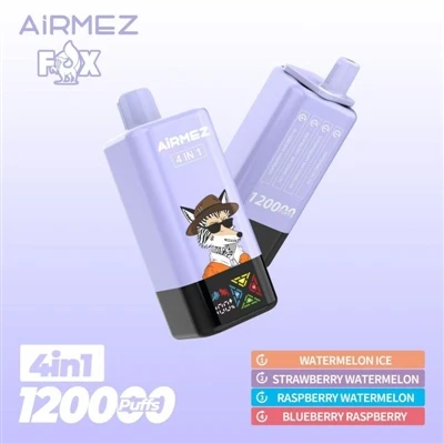 Airmez Fox 120000, šiuo metu didžiausias PUFFS produktas Europos sandėlyje