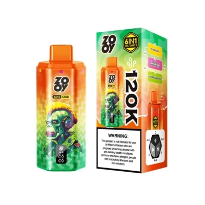 ZOOY 120K 6IN1: aukščiausios kokybės kelių-skonių vienkartinės E-cigaretės, s...