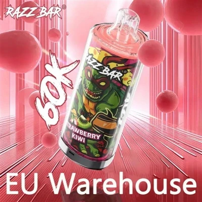 Razz Bar 60000: nauja didelės talpos{1}}vienkartinių e{2}cigarečių galimybė.
