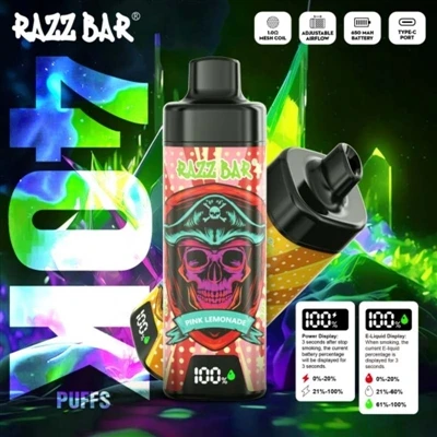 „Razz Bar“ 40K vienkartinė e{1}cigaretė: nauja patirtis – didelės talpos ir d...