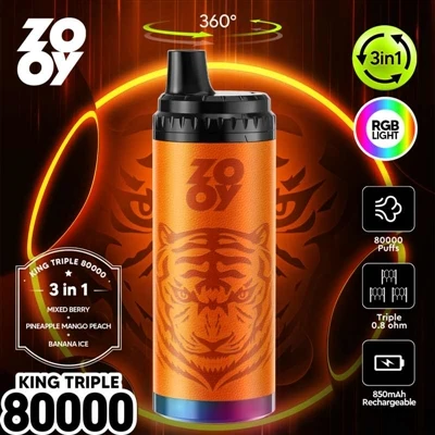 ZOOY KING 3-in-1 80000 vienkartinė el