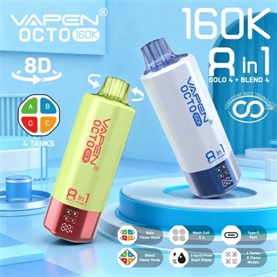 Įvairūs skoniai, be kompromisų: kaip Vapen Octo 160K 8in1 iš naujo apibrėžia ...