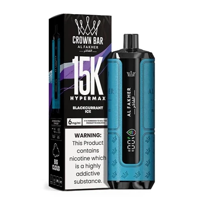 AL Fakher Crown Bar Hypermax 15K: aukščiausios klasės{1}}vienkartinių e{2}cig...