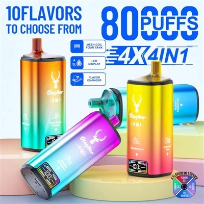Stag Bar 4 in1 80000 Puffs: iš naujo apibrėžkite didelio{2}}vienkartinių e{3}...