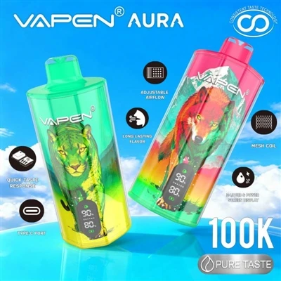 VAPEN AURA 100K: kai „vienkartinis“ nebėra nusistovėjęs