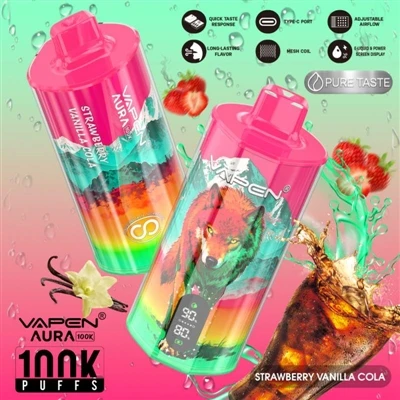 VAPEN AURA 100K PUFFS – puiki priemonė jauniems žmonėms