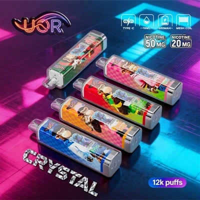 UOR CRYSTAL 12K: profesionali vienkartinių garų gaminimo patirtis