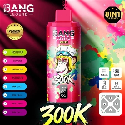 „Bang Legend 300000“: atraskite naują e{1}}cigarečių patirtį ir mėgaukitės 30...