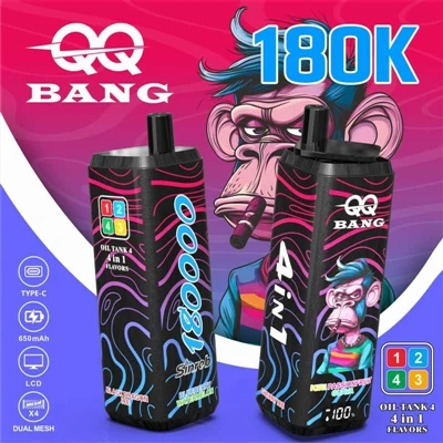 QQ BANG 180K – naujos tendencijos kelių{1}}skonių vienkartinių elektroninių c...