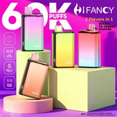 HIFANCY TWINMAX 60000 įkvėpimai – mėgaukitės dviem skoniais ir skanaukite kie...