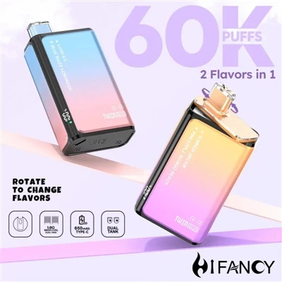 HIFANCY TWINS MAX 60K – dvigubo skonio sprogimas, jūsų skonio nuotykis prasid...