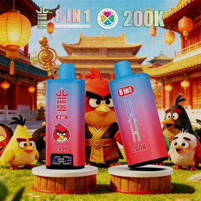 BANG KING VAPEN 200K 8IN1: didžiausia e-cigarečių patirtis su įvairiais skoni...