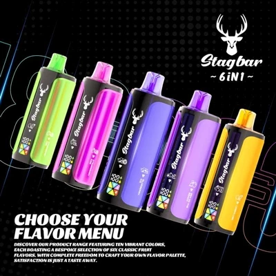 Stag Bar 6in1 180K: vienkartinė E-cigaretė, derinanti „patvarumą“ ir „įvairia...