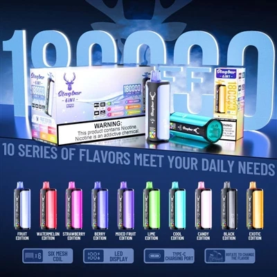 Stag Bar 6 col1 180K Puffs: įrenginys, kuris nemėgsta jaudintis, bet labai ge...