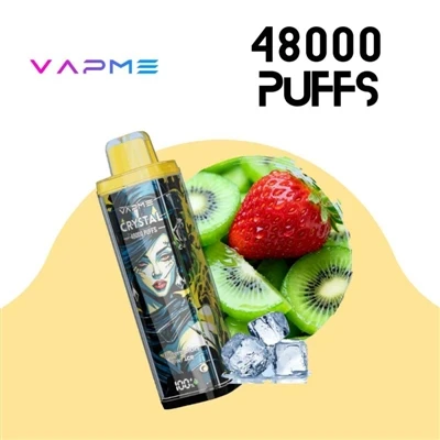 VAPME CRYSTAL 48000: didelės talpos{1}}vienkartinė e{2}cigaretė, tikrai tinka...