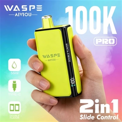 „Waspe Double Flavor 100K Pro“: kai „Vaping“ pradeda sakyti „ne“ nuoboduliui