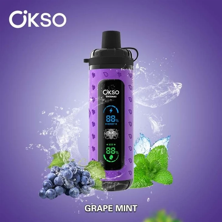 grape mint OKSO Shisha Max 40k - grape mint OKSO Shisha Max 40k -
