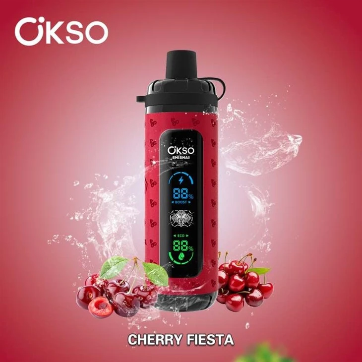 cherry fiesta OKSO Shisha Max 40k - cherry fiesta OKSO Shisha Max 40k -