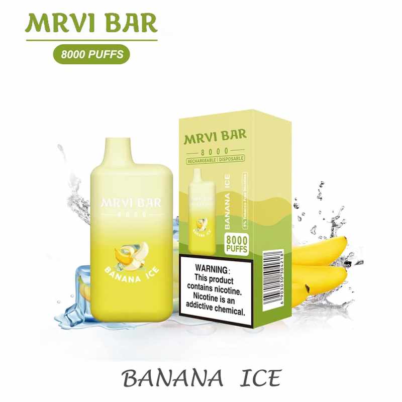 Hot-Sell-Mrvi-Bar-8000-Puffs-Type-C-Chragering-Refillable-Disposable-E-Vape Hot-Sell-Mrvi-Bar-8000-Puffs-Type-C-Chragering-Refillable-Disposable-E-Vape