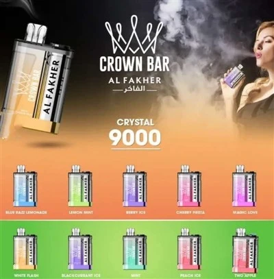 AL FAKHER CROWN BAR CRYSTAL 9000 Puffs