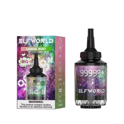 „Elfworld“ dvigubas burnos milžiniškas kaljanas shisha 99999+ pūkas